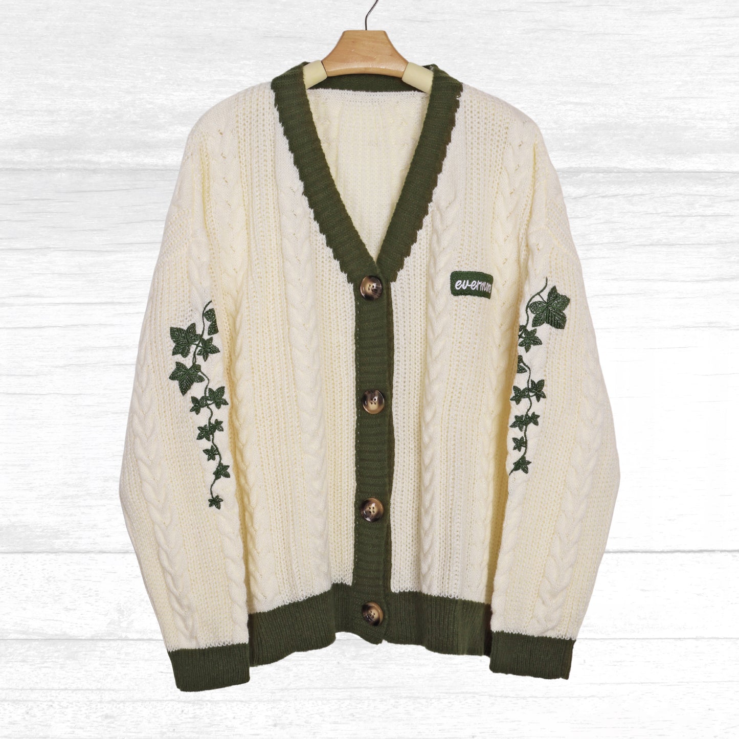 Evermore Flower Embroidery Folklore Cardigan
