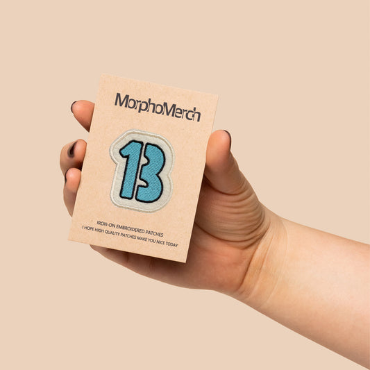 Lucky Number 13 Inspried Embroidery Patch
