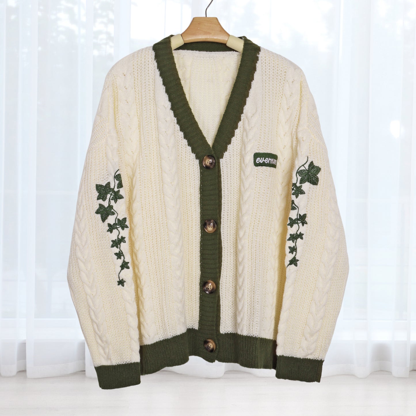 Evermore Flower Embroidery  Folklore Cardigan