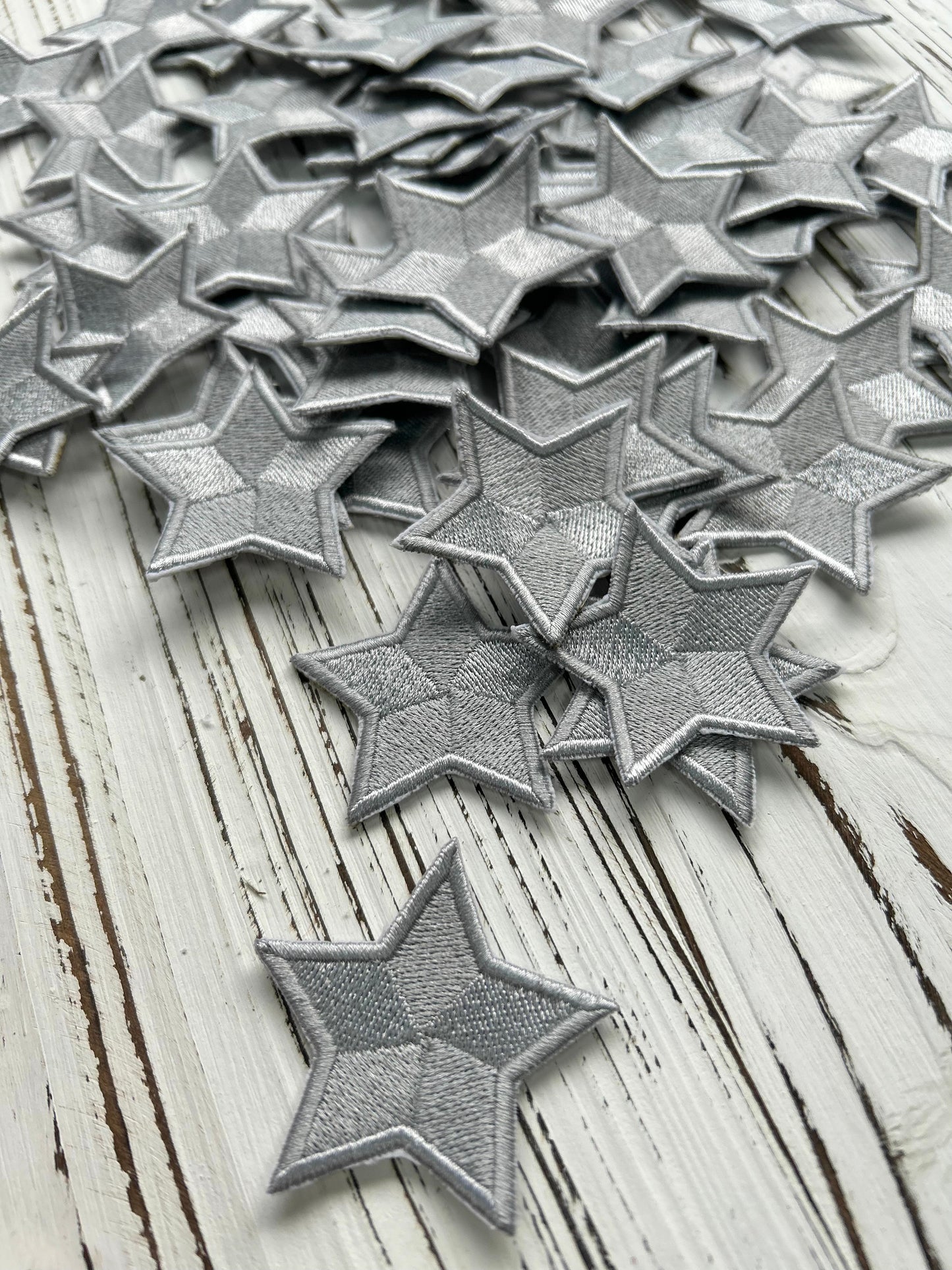 Silver Folklore Star Embroidery Patch Taylor Version