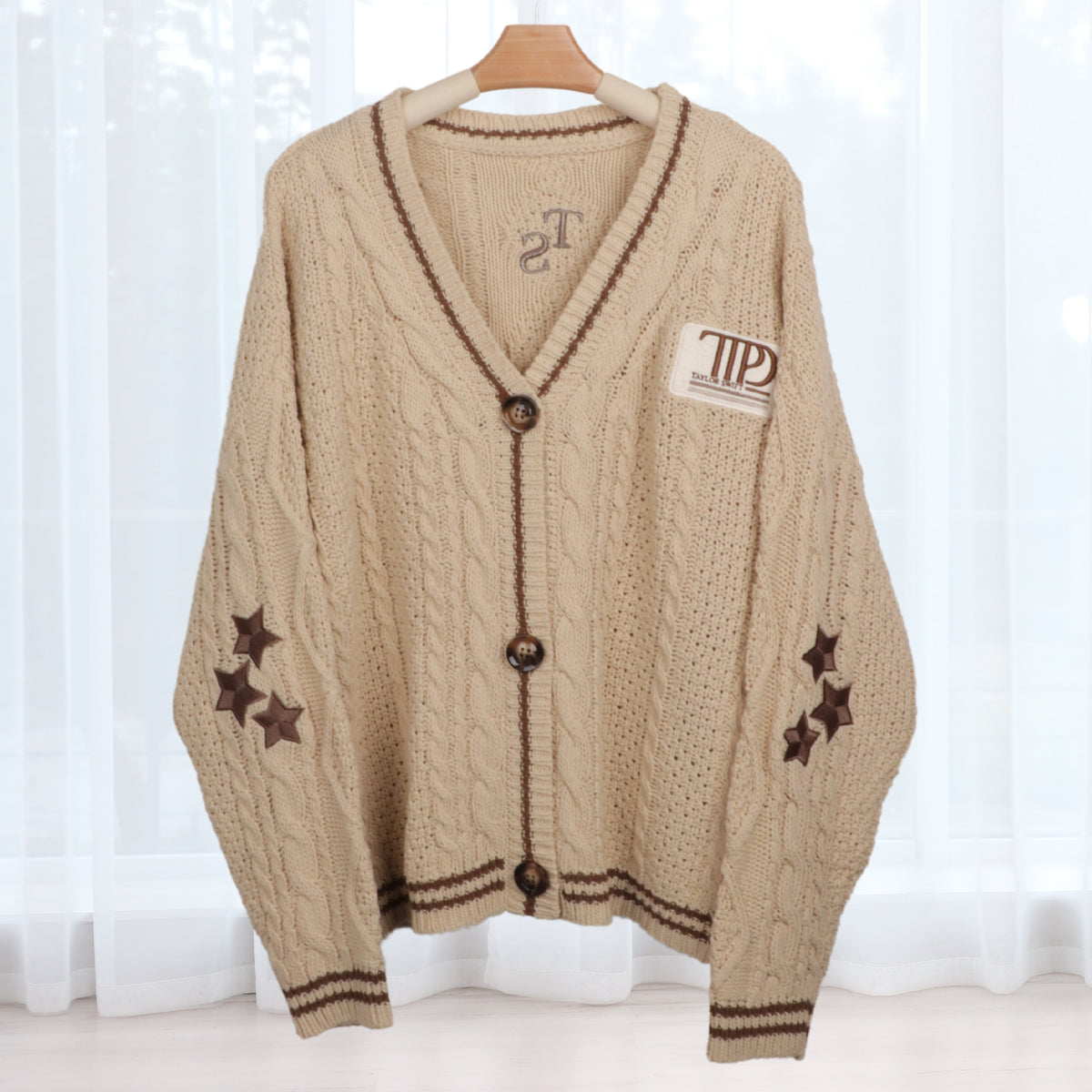 Taylor Swift TTPD Album Inspire Embroidery Cardigan| Morphomerch 