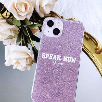 Custom Swiftie Glitter Clear iPhone Case