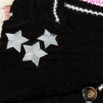 Silver Snake Stars Embroidery Black Cardigan Taylor Version