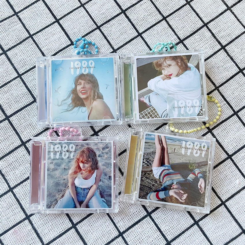 Personalised Taylor Swift 1989 Mini CD Keychain, Album Keyring Spotify ...