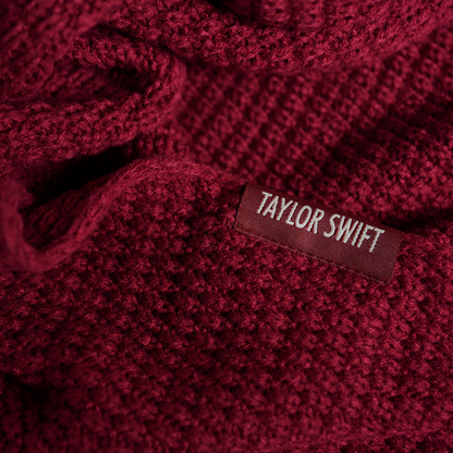 All Too Well RED Knitted Scarf