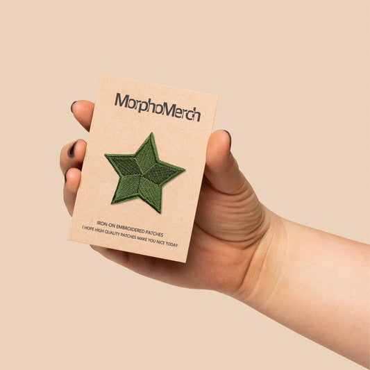 Evermore Green Star Embroidery Patch Taylor Version
