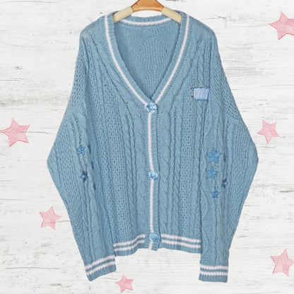 Stars Embroidery 1989 Blue Cardigan Taylor Version