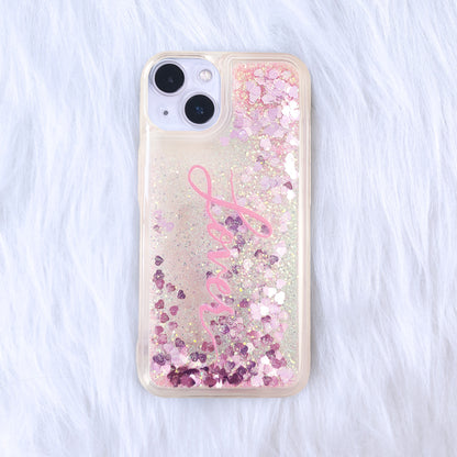 Custom Swiftie Glitter Liquid Quicksand iPhone Case