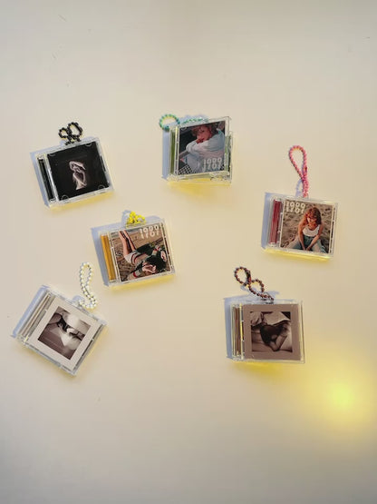 Personalised Taylor Swift TTPD Mini CD Keychain, Album Keyring Spotify Keychain Best Gifts