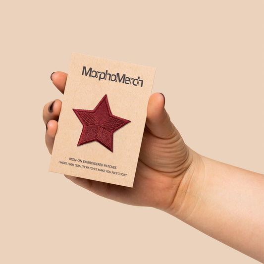 RED Star Embroidery Patch