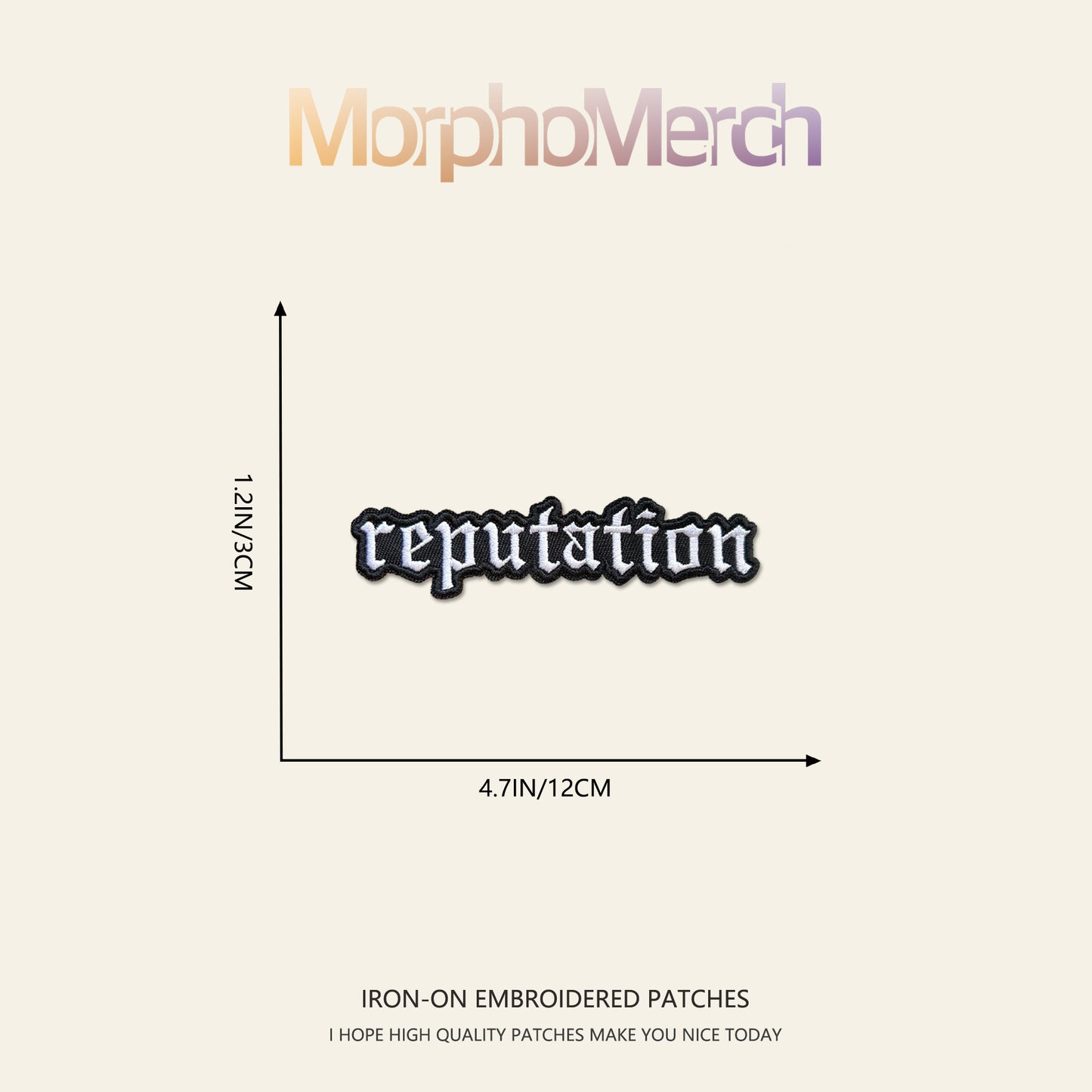Reputation TS Inspried Embroidery Patch