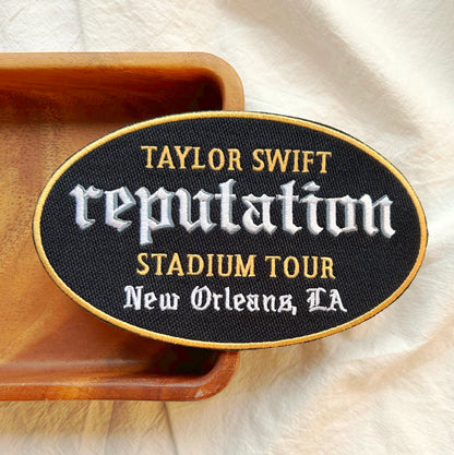 REPUTATION Enamel Cup Inspried Embroidery Patch Taylor Version