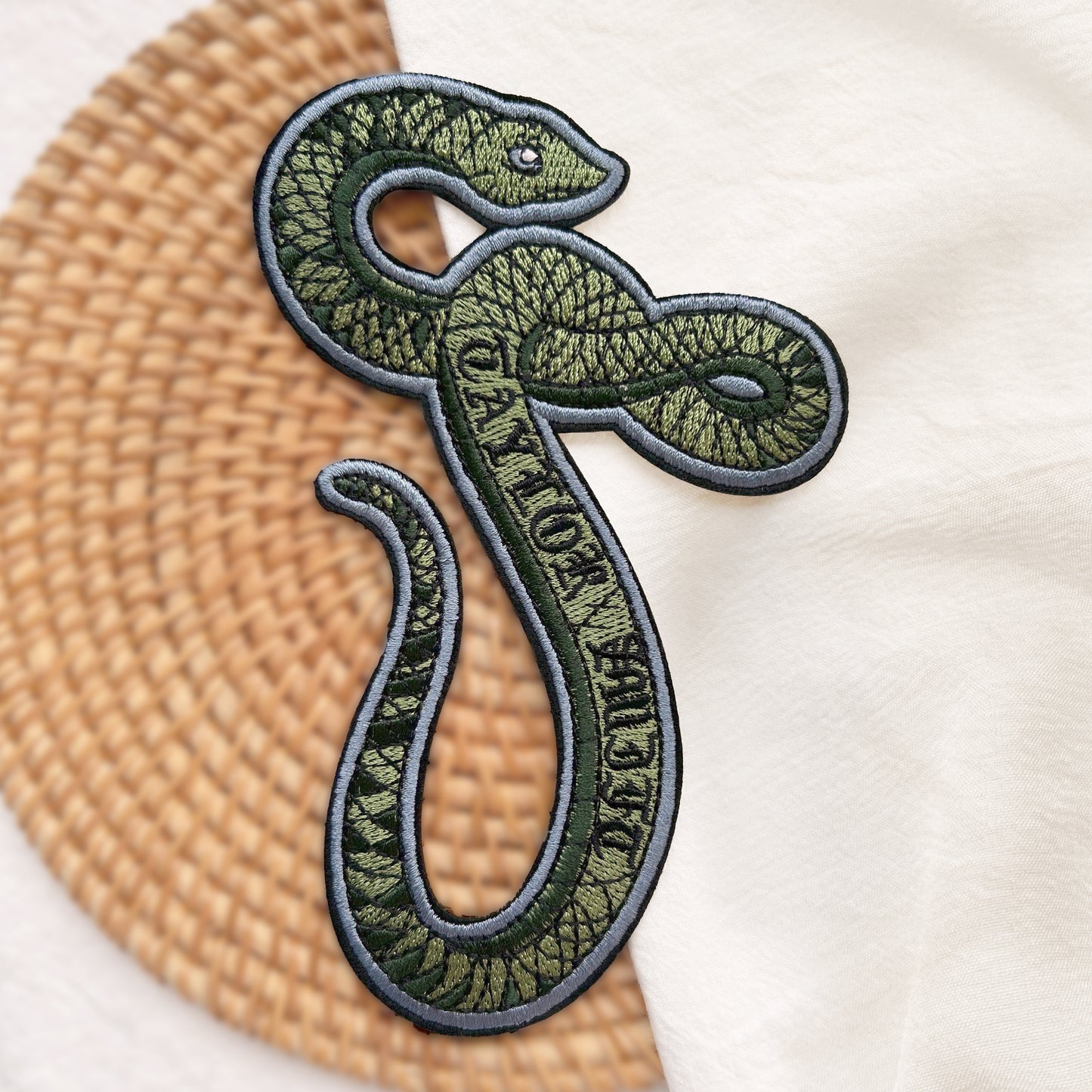 REPUTATION Snake Inspried Embroidery Patch Taylor Version