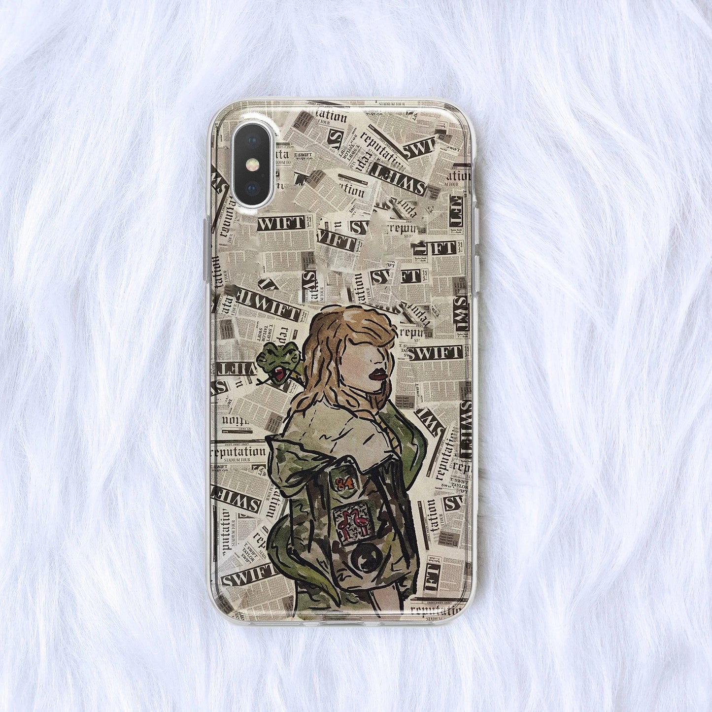 Reputation Inspired Clear iPhone Case