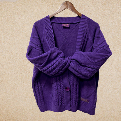 Speak Now Gold Stars Dark Purple Cardigan Taylor Version