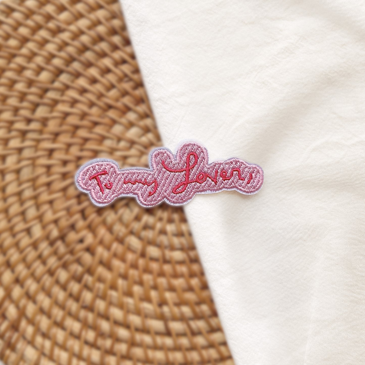 To My Lover Inspired Embroidery Patch Taylor Version